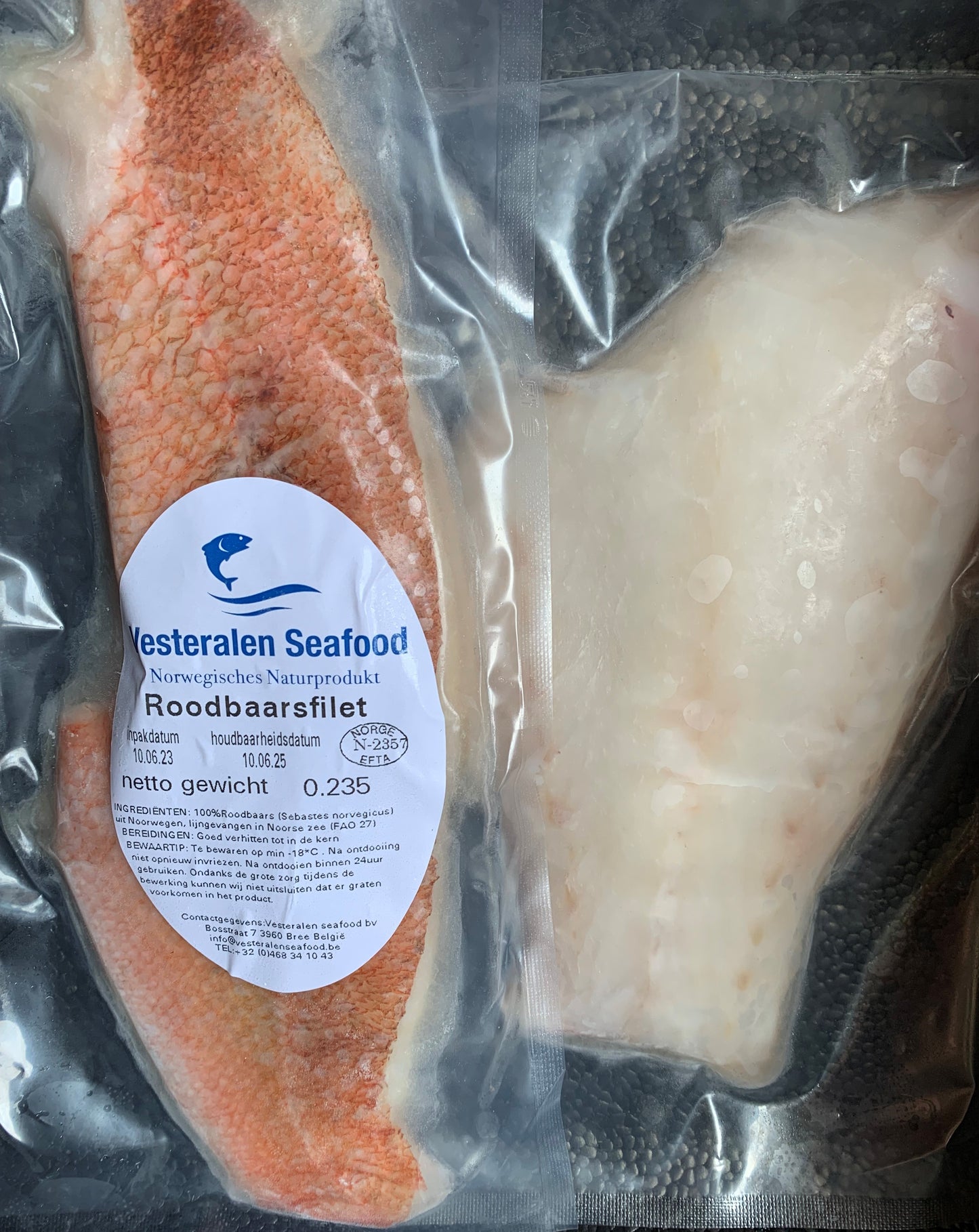 Rotbarsch Filet mit Haut 1000g