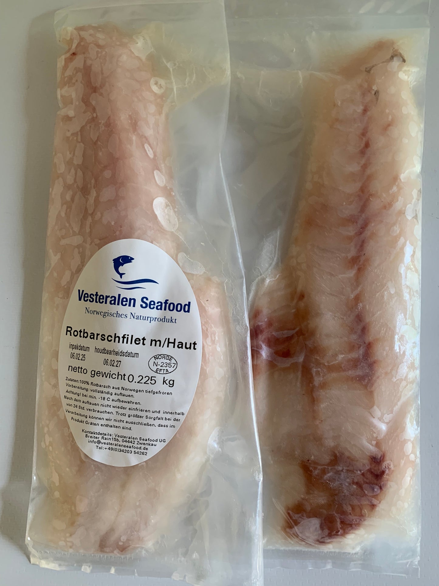 Rotbarsch Filet ohne Haut 1000g
